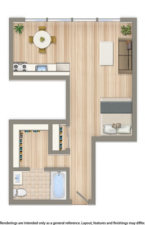 Brunswick house studio apartment floor plan